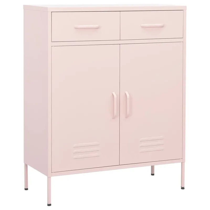 Gratis Versand vidaXL Lagerschrank Rosa 80x35x101,5 cm Stahl