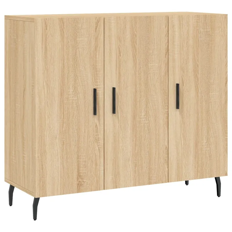 Abverkauf vidaXL Sideboard Sonoma-Eiche 90x34x80 cm Holzwerkstoff