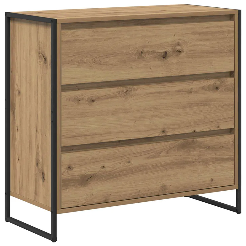 Ausverkauf vidaXL Sideboard Kunsthandwerk Eiche 79 x 36 x 75.5 cm Holzwerkstoff
