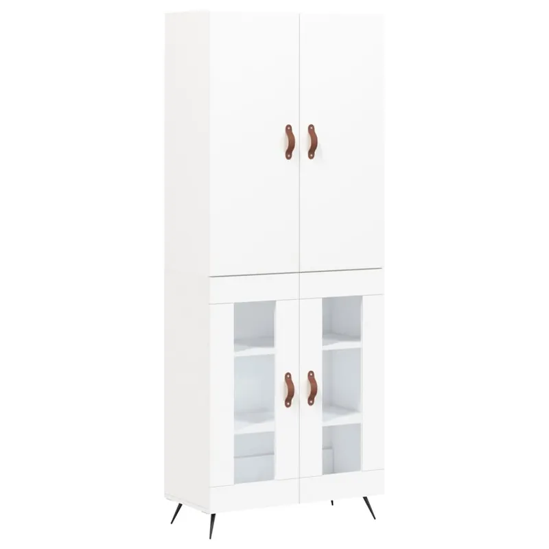 Direktkauf vidaXL Highboard Weiß 69,5x34x180 cm Holzwerkstoff