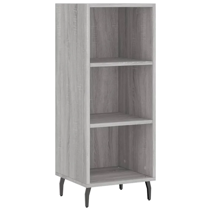 Heißes Angebot vidaXL Sideboard Grau Sonoma 34,5x32,5x90 cm Holzwerkstoff