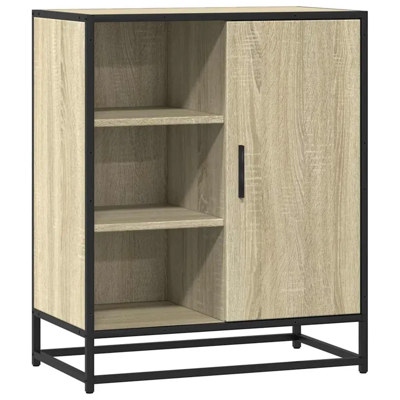 vidaXL Sideboard Sonoma-Eiche 62x35x76 cm Holzwerkstoff Geprüft
