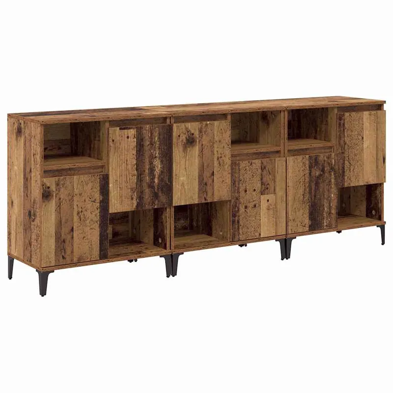 vidaXL Sideboards 3 pcs Altholz 60 x 35 x 70 cm Holzwerkstoff Sale