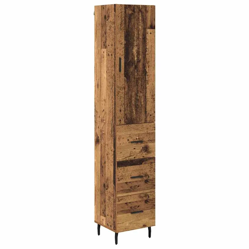 Jetzt Bestellen vidaXL Highboard Altholz 34,5 x 34 x 180 cm Holzwerkstoff