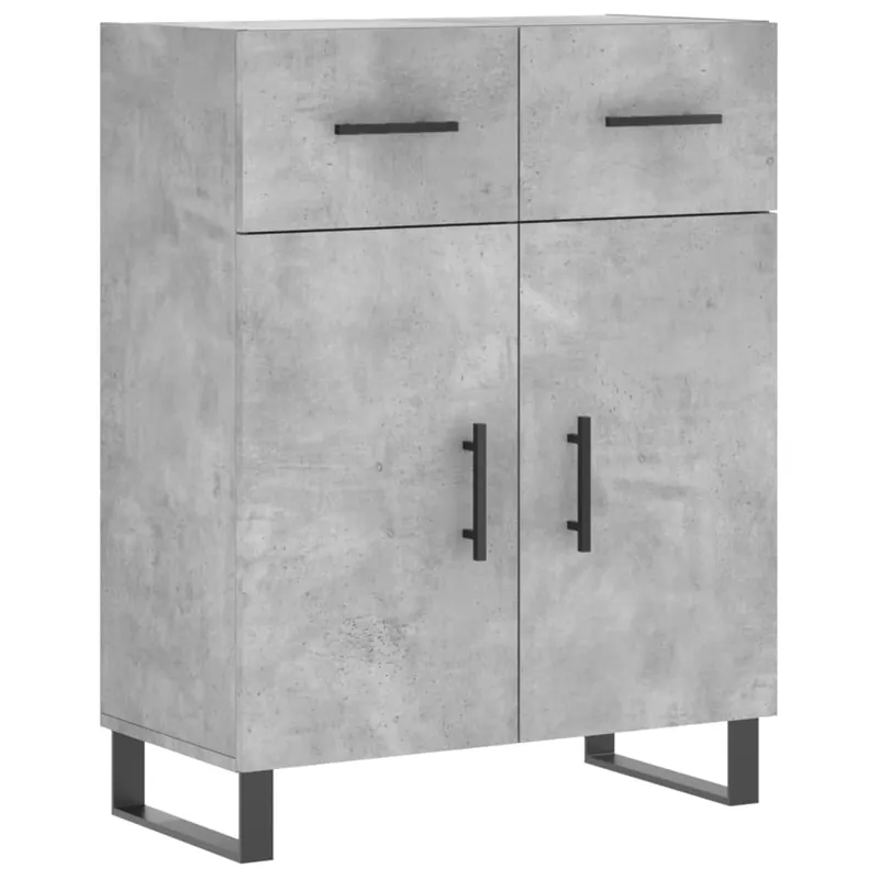 Gratis Versand vidaXL Sideboard Betongrau 69,5x34x90 cm Holzwerkstoff