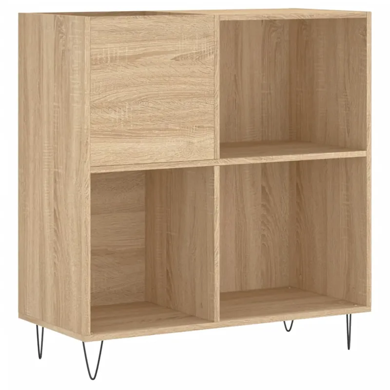 Garantierte Lieferung vidaXL Plattenschrank Sonoma-Eiche 84,5x38x89 cm Holzwerkstoff