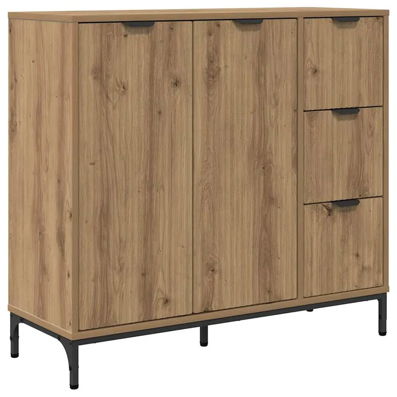 Finale Aktion vidaXL Sideboard Artisan-Eiche 89,5 x 33 x 82 cm Holzwerkstoff