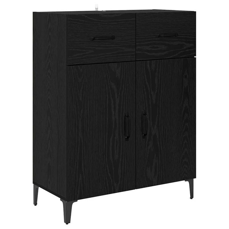 Begrenztes Angebot vidaXL Sideboard Schwarz Eichen-Optik 69,5 x 34 x 90 cm Holzwerkstoff