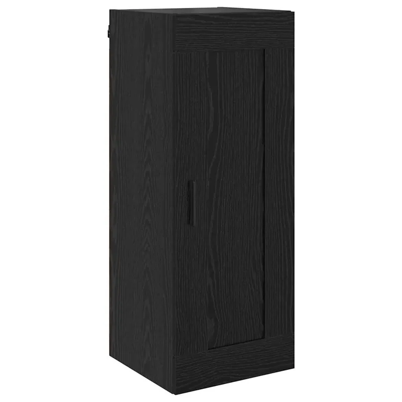 vidaXL Wandschrank Schwarz Eichen-Optik 34,5 x 34 x 90 cm Markenprodukt