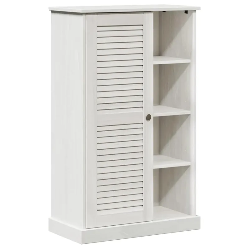 Angebot vidaXL Badezimmerschrank VIGO Weiß und Antikweiß 68 x 34 x 110 cm