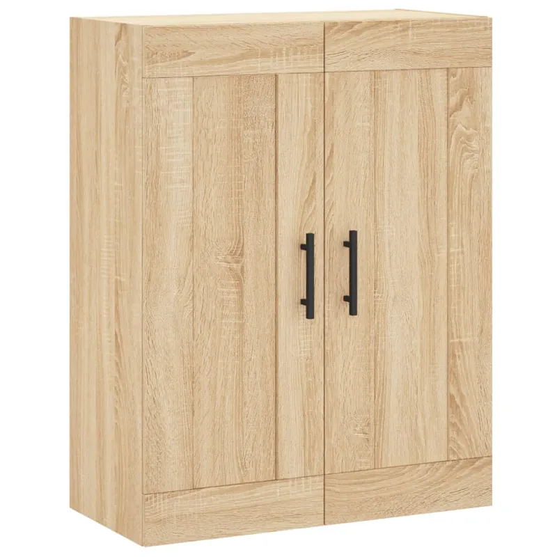 vidaXL Wandschrank Sonoma-Eiche 69,5x34x90 cm Holzwerkstoff Schnäppchen