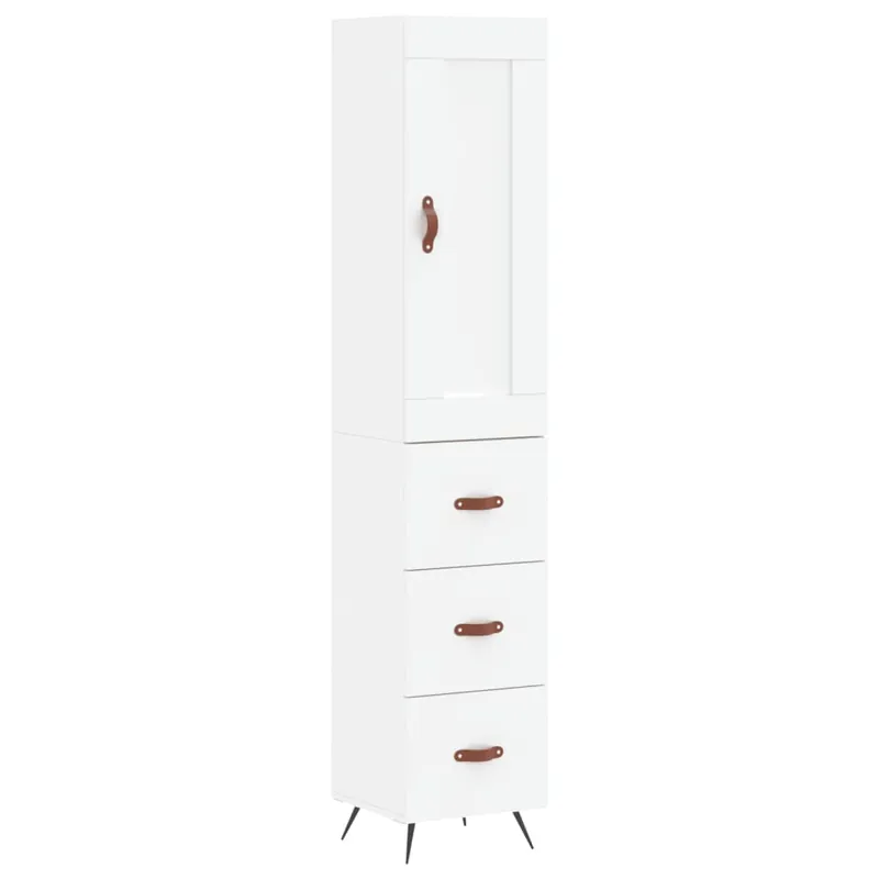Aktuell vidaXL Highboard Weiß 34,5x34x180 cm Holzwerkstoff
