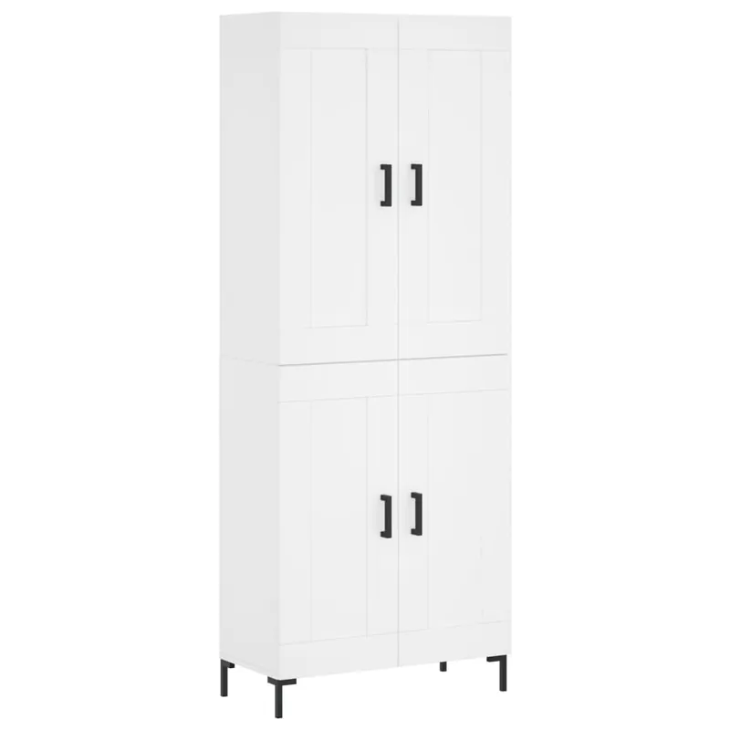 Ausverkauf vidaXL Highboard Weiß 69,5x34x180 cm Holzwerkstoff