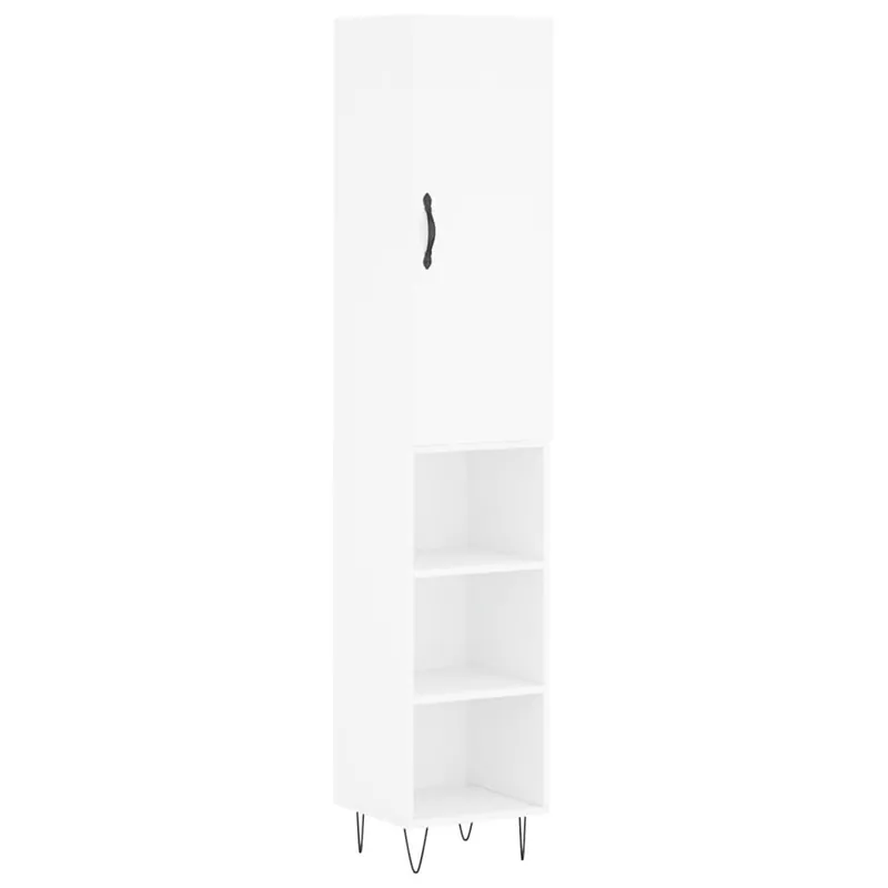 Angebot vidaXL Highboard Weiß 34,5x34x180 cm Holzwerkstoff