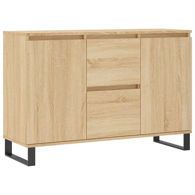 vidaXL Sideboard Sonoma-Eiche 101,5x35x70 cm Holzwerkstoff Neue Ware
