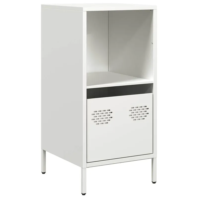 Geprüft vidaXL Sideboard Weiß 35x39x73,5 cm Kaltgewalzter Stahl