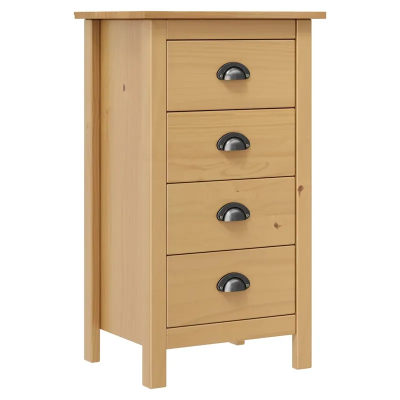 Zertifiziert vidaXL Sideboard Hill 46x35x80 cm Massivholz Kiefer