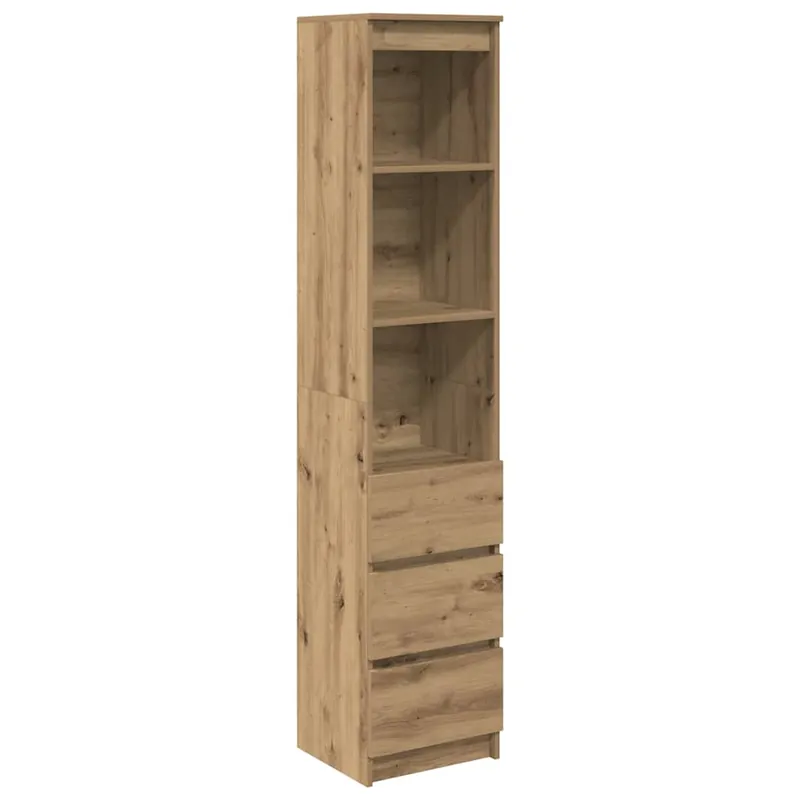 Highlight vidaXL Highboard Artisan-Eiche 37,5x35x180 cm Holzwerkstoff