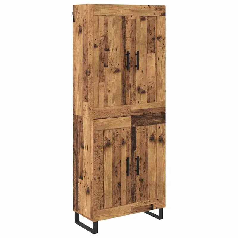 Direktkauf vidaXL Highboard Altholz 69,5 x 34 x 180 cm Holzwerkstoff