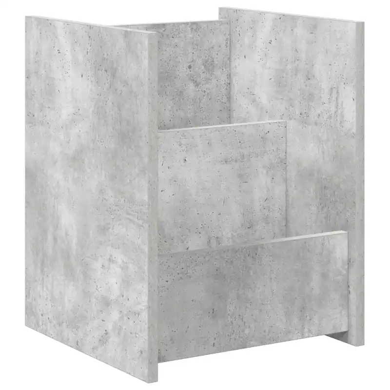 Heißes Angebot vidaXL Magazinregal mit Regal Beton Grau 35 x 35 x 45 cm Holzwerkstoff