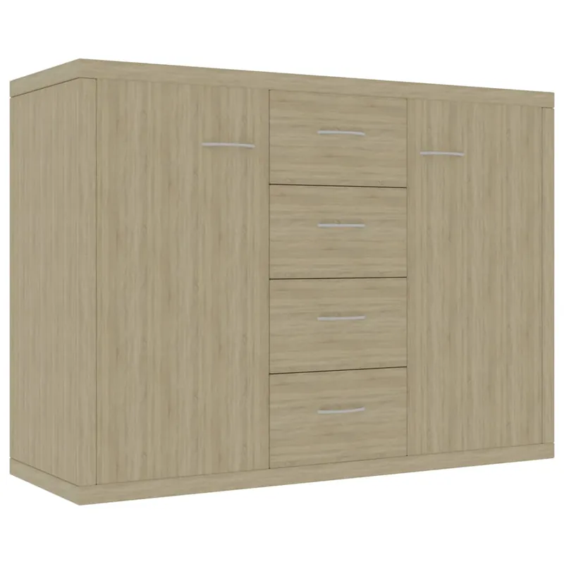 vidaXL Sideboard Sonoma-Eiche 88x30x65 cm Holzwerkstoff Neu