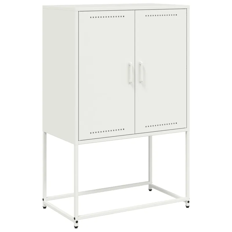 Begrenztes Angebot vidaXL Highboard Weiß 68,5x38,5x107 cm Stahl