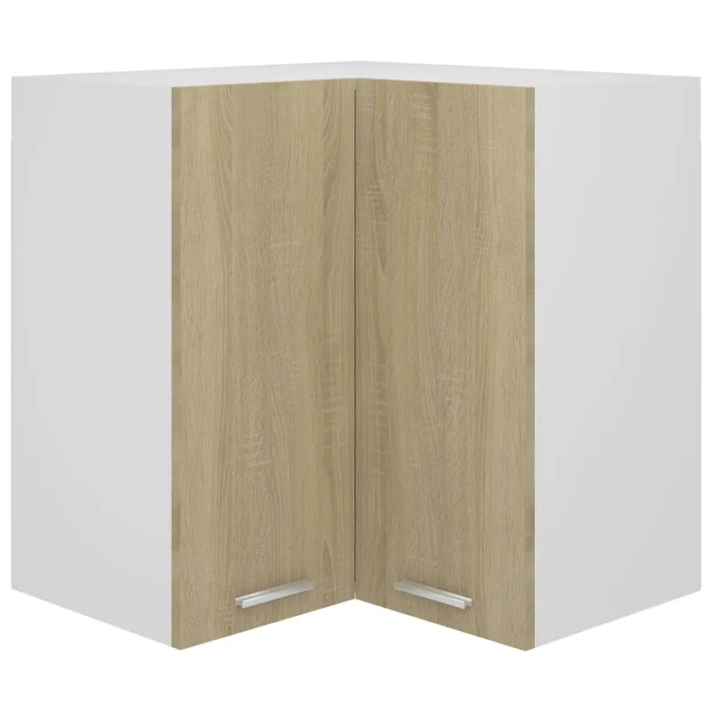 Bestseller vidaXL Eckhängeschrank Lyon Sonoma-Eiche 57x57x60 cm Holzwerkstoff