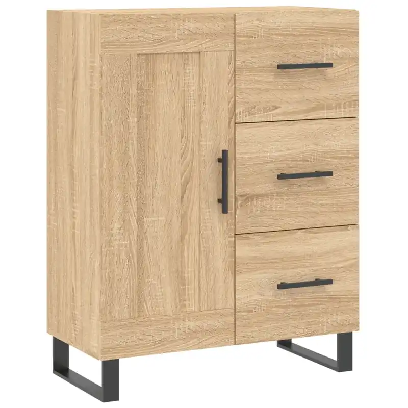 vidaXL Sideboard Sonoma-Eiche 69,5x34x90 cm Holzwerkstoff Bestpreis