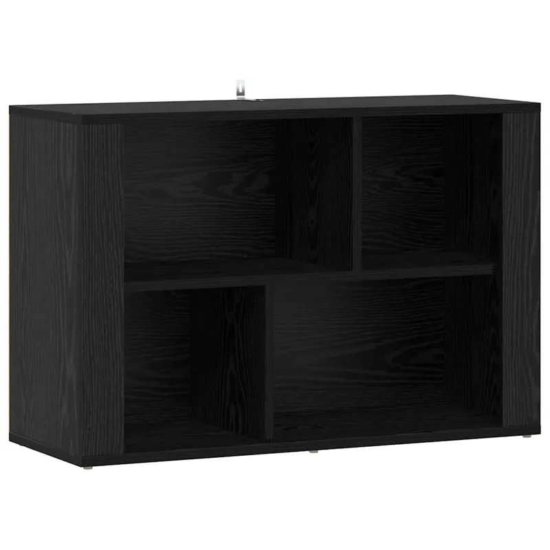vidaXL Sideboard Schwarz Eichen-Optik 80 x 30 x 53 cm Holzwerkstoff Angebot