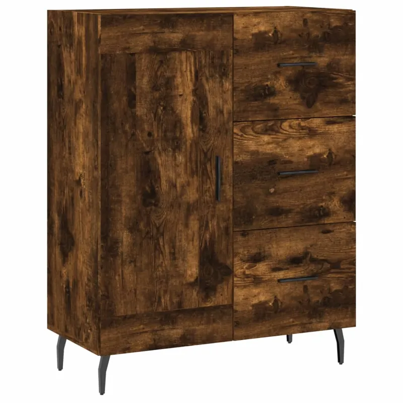 Bestpreis vidaXL Sideboard Räuchereiche 69,5x34x90 cm Holzwerkstoff
