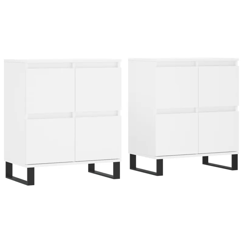 Aktuell vidaXL Sideboards 2 Stk. Weiß Holzwerkstoff
