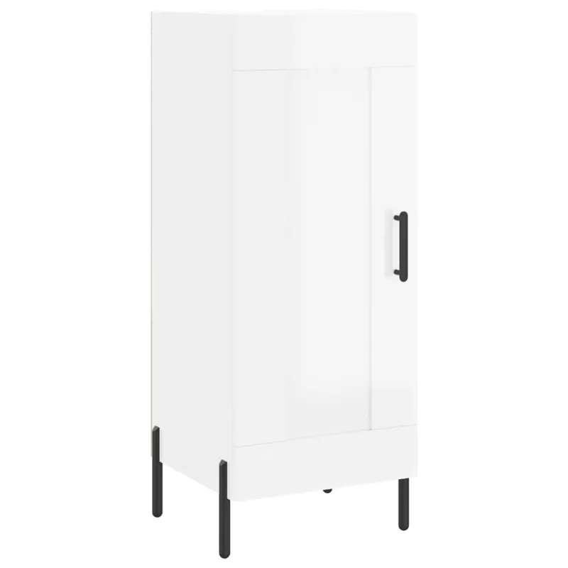 Heißes Angebot vidaXL Sideboard Hochglanz-Weiß 34,5x34x90 cm Holzwerkstoff