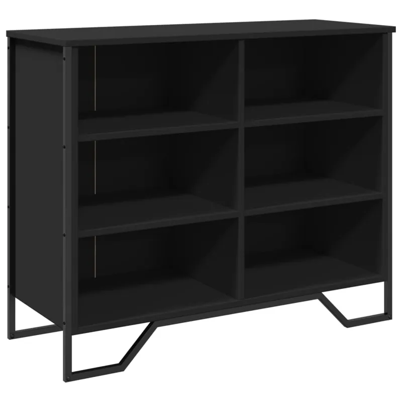 vidaXL Sideboard Schwarz 91x35,5x74,5 cm Holzwerkstoff Nur Heute