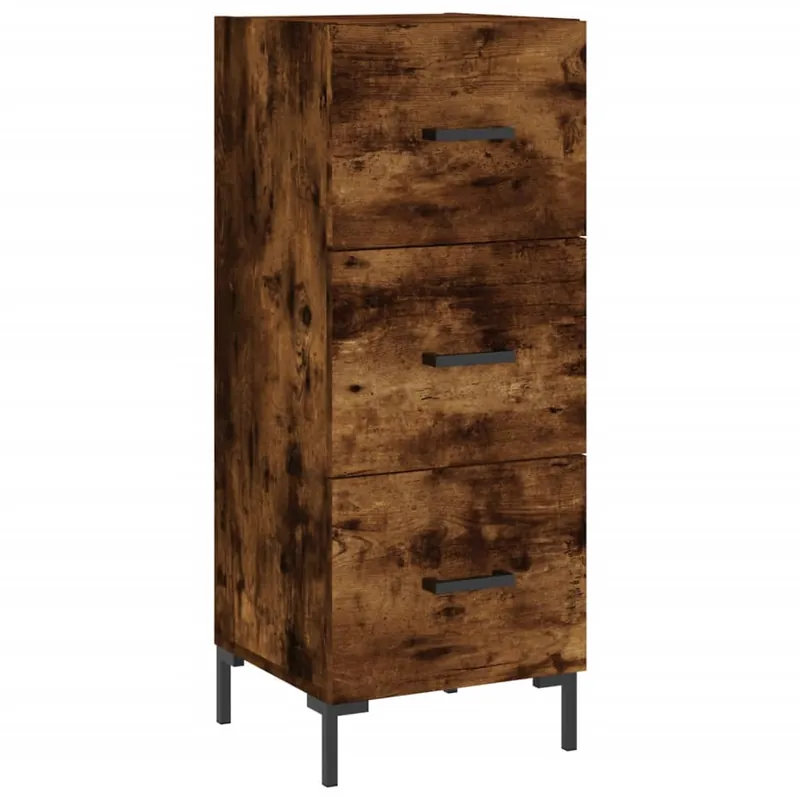 Angebot vidaXL Sideboard Räuchereiche 34,5x34x90 cm Holzwerkstoff