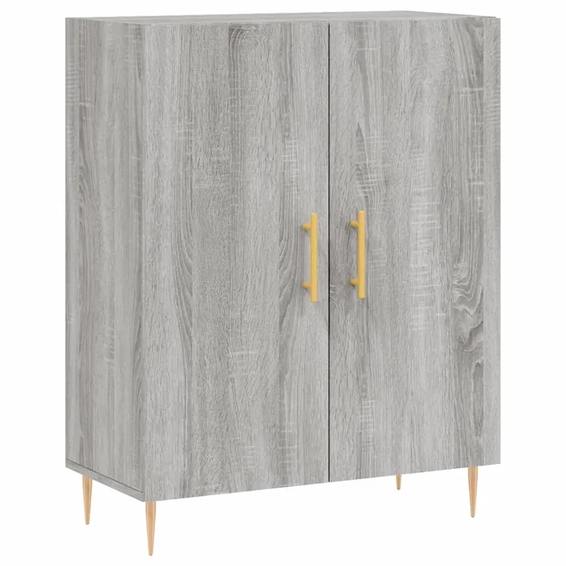 Garantierte Lieferung vidaXL Sideboard Grau Sonoma 69,5x34x90 cm Holzwerkstoff