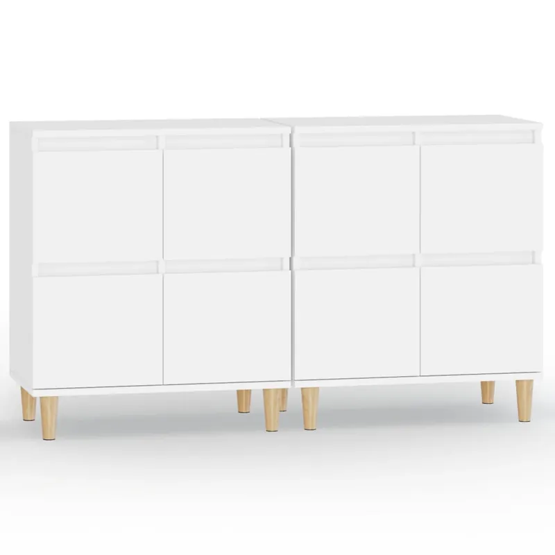vidaXL Sideboards 2 Stk. Weiß 60x35x70 cm Holzwerkstoff Knallerangebot