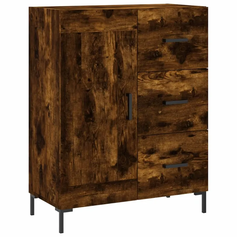 Echt vidaXL Sideboard Räuchereiche 69,5x34x90 cm Holzwerkstoff