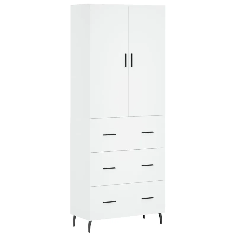 Abverkauf vidaXL Highboard Weiß 69,5x34x180 cm Holzwerkstoff