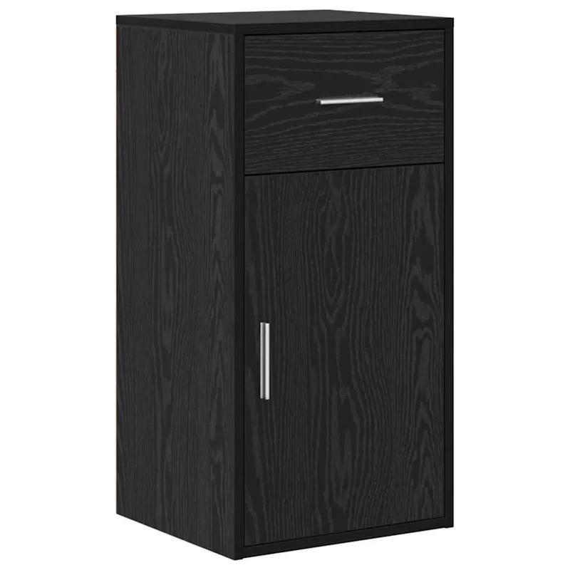 Direkt Vom Hersteller vidaXL Sideboard mit Schubladen Schwarz Eichen-Optik 38 x 34 x 75 cm