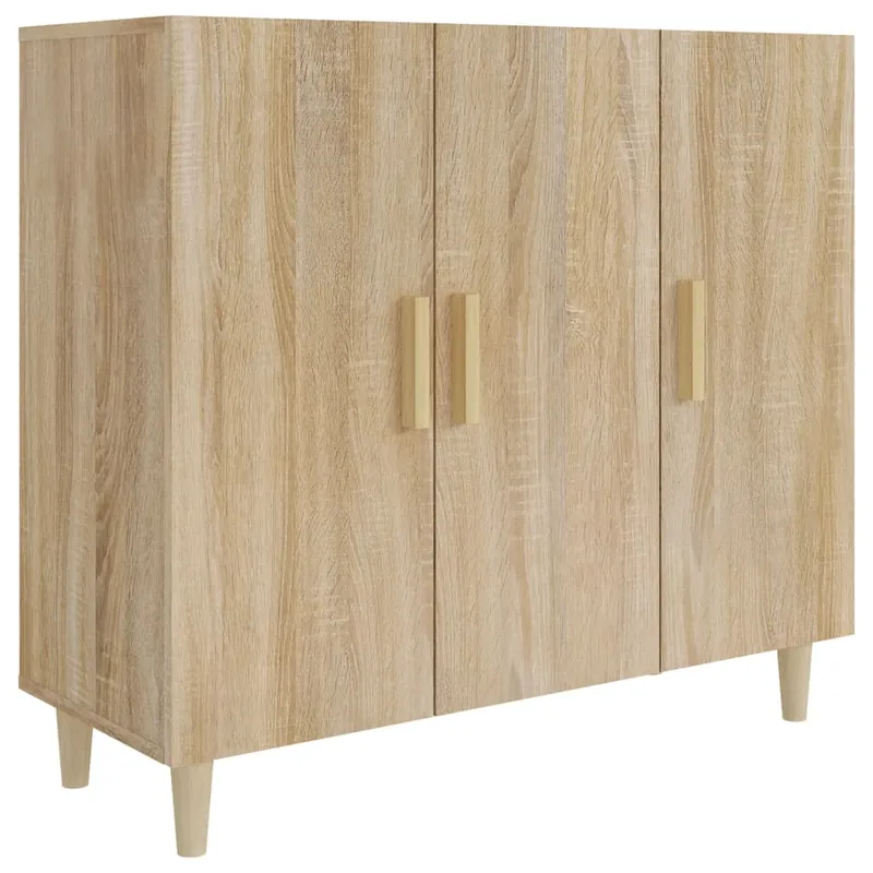 Expressversand vidaXL Sideboard Sonoma-Eiche 90x34x80 cm Holzwerkstoff
