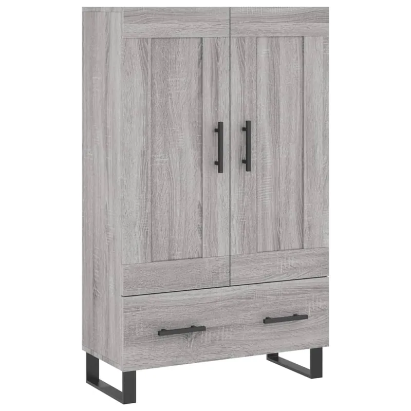 Günstig vidaXL Highboard Grau Sonoma 69,5x31x115 cm Holzwerkstoff