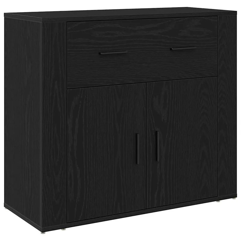 Bestseller vidaXL Sideboard Schwarz Eichen-Optik 80 x 33 x 70 cm Holzwerkstoff