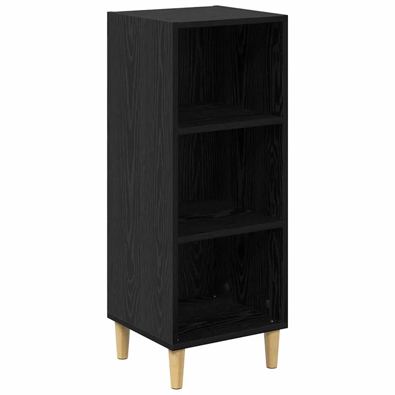 vidaXL Sideboard Schwarz Eichen-Optik 34,5 x 32,5 x 90 cm Online Kaufen