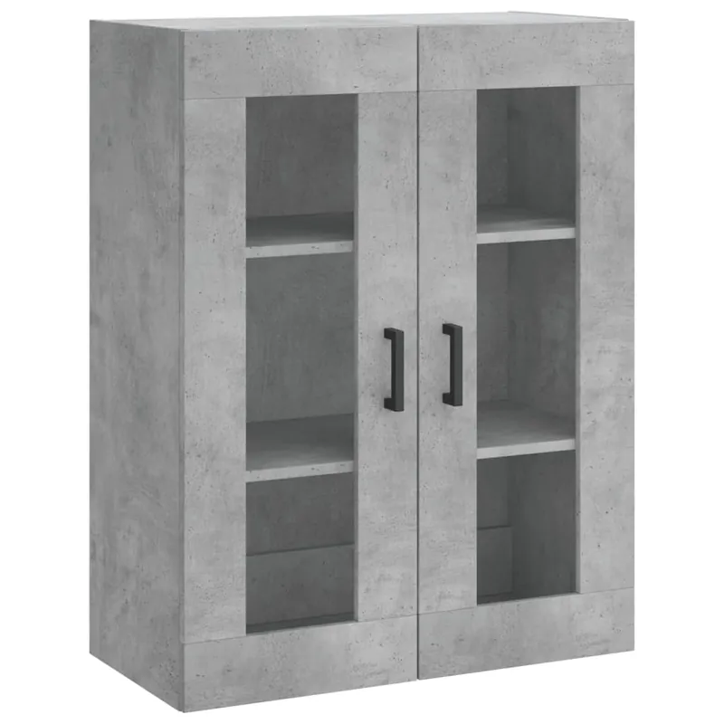 vidaXL Wandschrank Betongrau 69,5x34x90 cm Ausverkauf