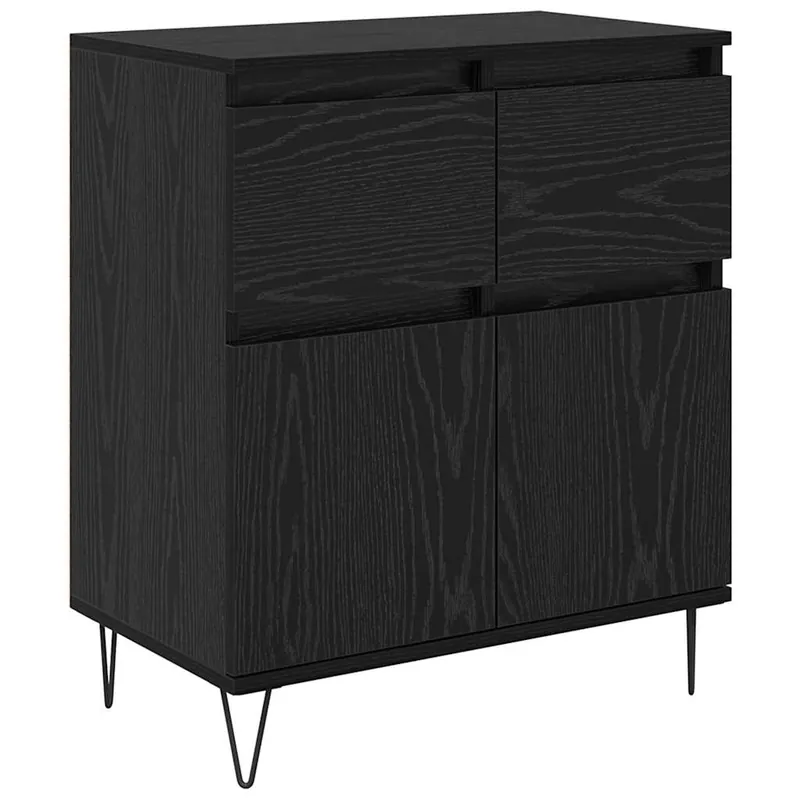 Highlight vidaXL Sideboard mit Schubladen Schwarz Eichen-Optik 60 x 35 x 70 cm