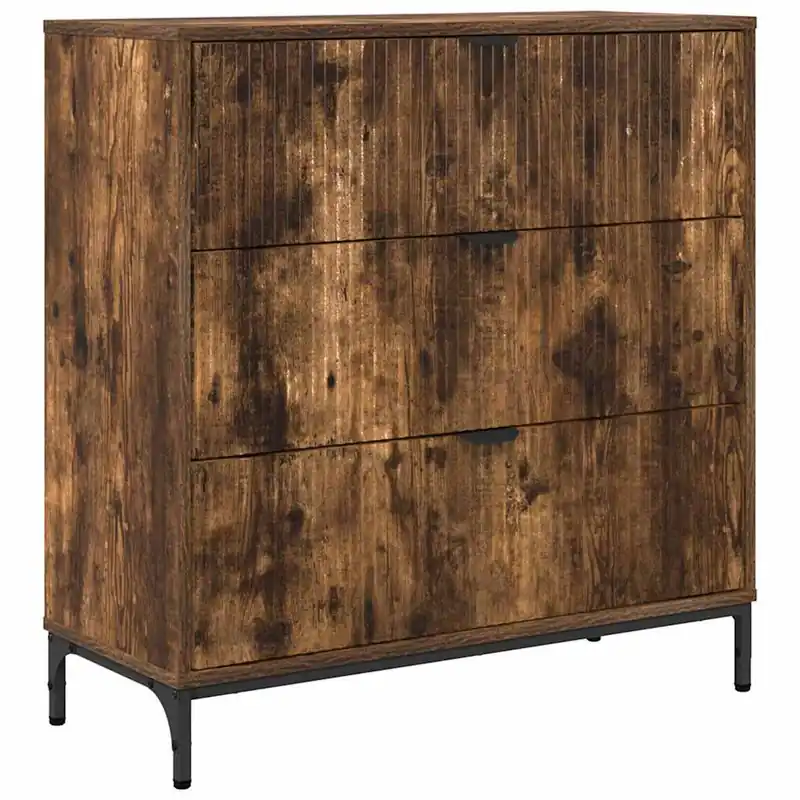 Jetzt Bestellen vidaXL Sideboard Geräucherte Eiche 79,5 x 33 x 82 cm Holzwerkstoff