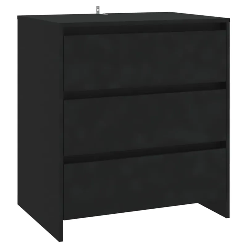 vidaXL Sideboard Schwarz 70x41x75 cm Holzwerkstoff Neue Ware