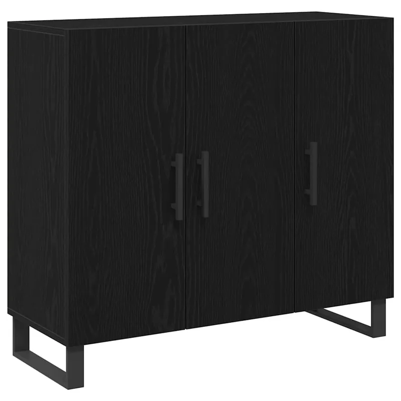 Bestseller vidaXL Sideboard Schwarz Eichen-Optik 90 x 34 x 80 cm Holzwerkstoff