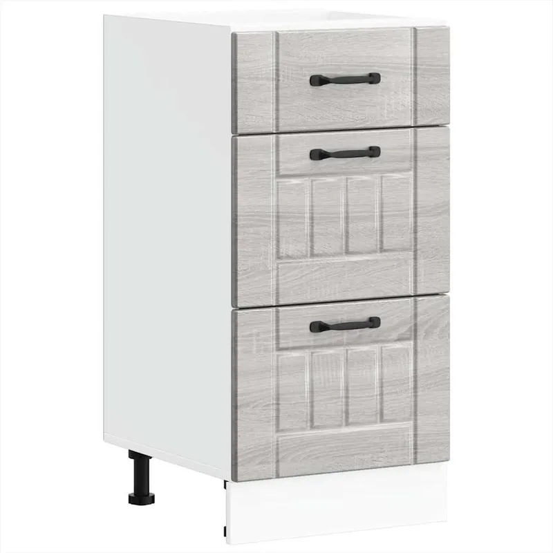 Begrenztes Angebot vidaXL Küchen-Unterschrank Lucca Grau Sonoma Holzwerkstoff