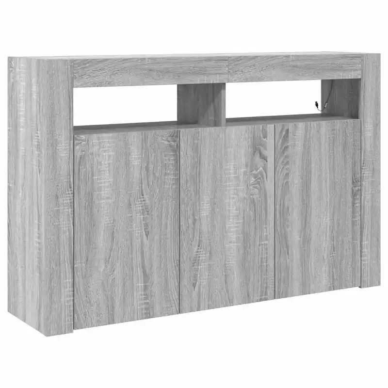 Bestpreis vidaXL Sideboard Graues Sonoma 116 x 30 x 75 cm Holzwerkstoff